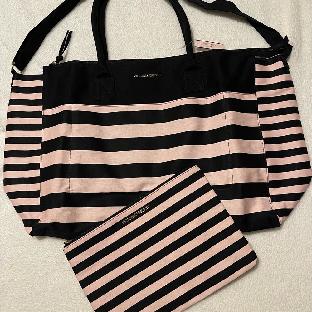 Victoria’s Secret large weekend bag. Color-Pink/Black. Brand New. - Picture 3 of 10